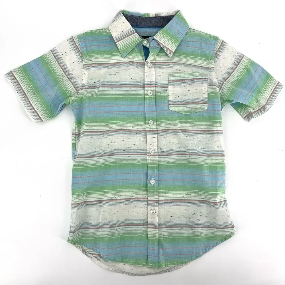 Univibe NWT Big Boys‎ Cotton button down shirt in Bone (Small)